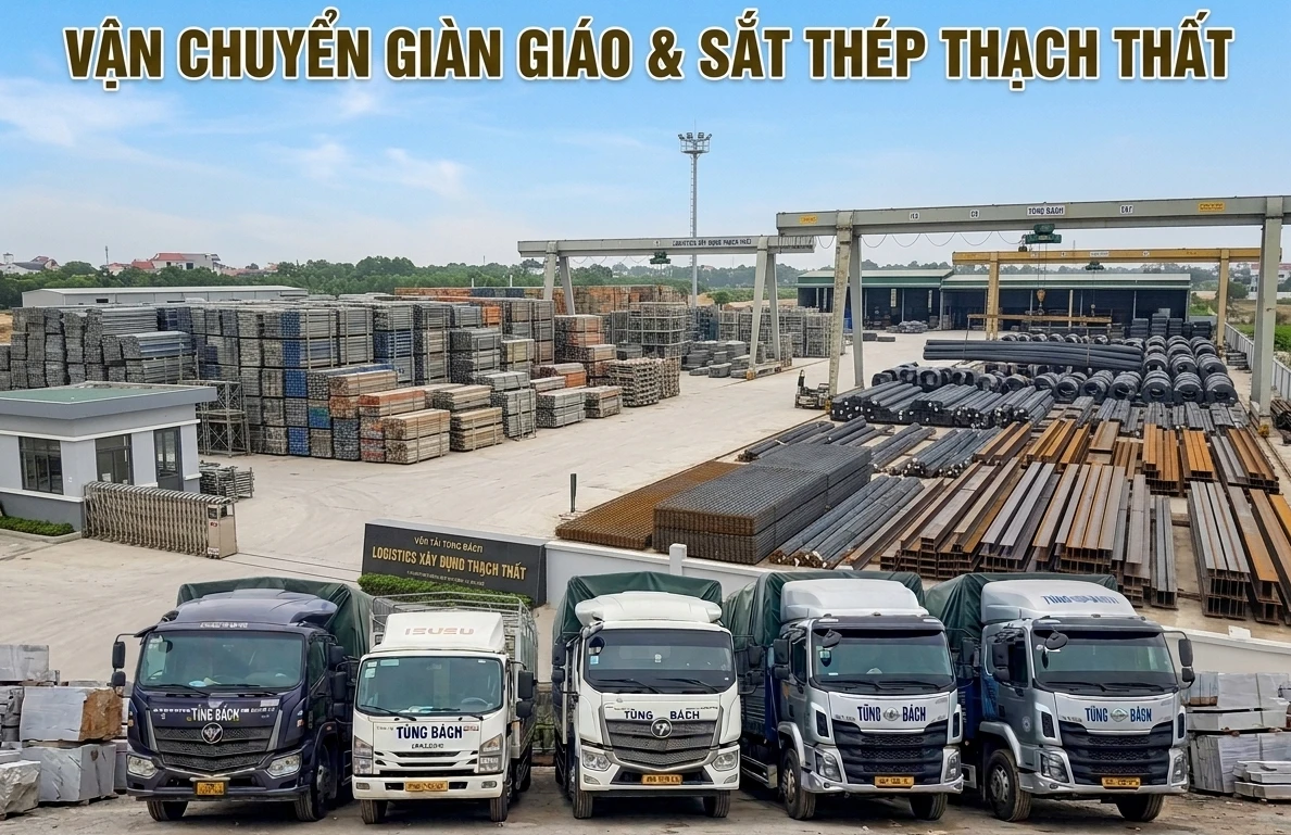 Dịch Vụ Vận Chuyển Sắt Thép, Giàn Giáo & Vật Liệu Xây Dựng Tại Thạch Thất